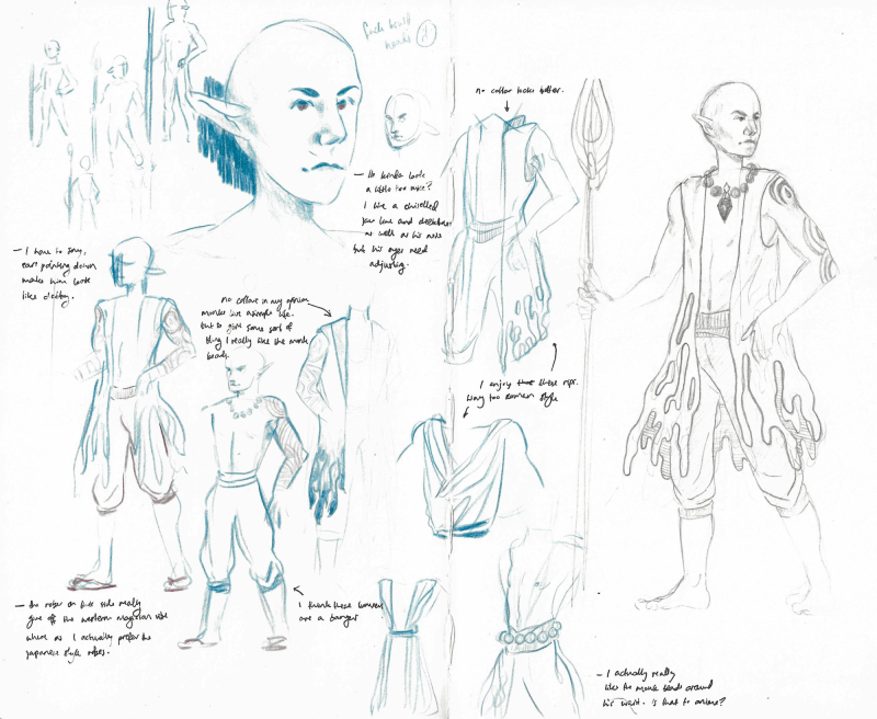 DND Sketches | Illustration | Liliana van Velzen